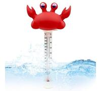 Nudorpn Termómetro flotante para piscina, con cuerda, bonito diseño y pantalla grande y fácil de leer, medidor de temperatura del agua, para estanque de peces, acuario, bañera