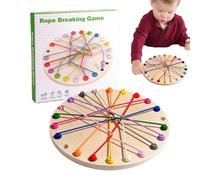 Nudos de Cuerda: retorcido, Juego de Madera, Juguete para la Mente, Entrenador de | Entretenimiento de Mesa estratégico para la interacción Padre-Hijo, Juegos de Viaje, s