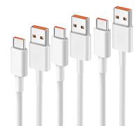 NUDVMUCH Cable USB C 120W- 3 Pcs Cables USB C [1M+1.5M+2M], Cable USB Tipo C Compatible con 33 W/67 W, para Note 14/13/10T/11T/Pro/12T/11/12 Lite y Redmi Note 11/11S Pro