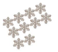NUEAYMS 10 pinzas para el pelo con diseño de copo de nieve para uso diario y ocasiones especiales, accesorio para el pelo, accesorio decorativo para el pelo, alfiler lateral decorativo, clip de
