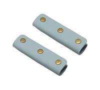 NUEAYMS 2 Enrollar La Manija De Cuero Para Bolsos Bolsos De Cubo Empuñaduras Equipaje Con Hebilla Bolsa Maleta Cubre Manga Envoltura De Viaje De Negocios, Sky Blue