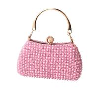 [NUEAYMS] Bolso de noche, bolso de hombro con perlas sintéticas, correa de cadena decorativa para boda, banquete, graduación, evento, bolso, ¡Oh!