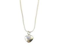 NUEAYMS Con patrón de serpiente brillante con base de cobre en forma de corazón pulido, conjunto de regalo para un momento especial, joyería elegante con cadena de hueso de serpiente
