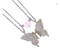 NUEAYMS Conjunto de collar de de la amistad con diseño brillante nocturno y elegante artesanía de aceite de goteo para mujer collar con cierre magnético