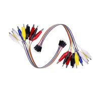 NUEAYMS De 2 Cables de Puente de fácil Montaje con Pinza de cocodrilo y Clavijas de Conectores, entusiastas y proyectos, Cables de Colores
