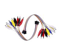 NUEAYMS De 2 Cables de Puente de fácil Montaje con Pinza de cocodrilo y Clavijas de Conectores, entusiastas y proyectos, Cables de Colores