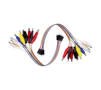 NUEAYMS De 2 Cables de Puente de fácil Montaje con Pinza de cocodrilo y Clavijas de Conectores, entusiastas y proyectos, Cables de Colores