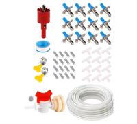 NUEAYMS De Bebederos para Conejos Bebederos Pezones Pato A Prueba Fugas con Accesorios Manguera Jaula Suministro Alimentación Animales Pequeños Pezones Beber