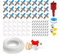 NUEAYMS De Bebederos para Conejos Bebederos Pezones Pato A Prueba Fugas con Accesorios Manguera Jaula Suministro Alimentación Animales Pequeños Pezones Beber