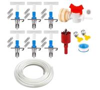 NUEAYMS De Bebederos para Conejos Bebederos Pezones Pato A Prueba Fugas con Accesorios Manguera Jaula Suministro Alimentación Animales Pequeños Pezones Beber