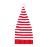 NUEAYMS Gorro de punto a rayas de elfos para adultos, niños, cálido, invierno, Navidad, Papá Noel, gorro de fiesta, B, Medium