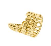 [NUEAYMS] Joyas romanas antiguas con significado cultural Anillo en forma de Coliseo Accesorios de dedo aro retro Coliseo