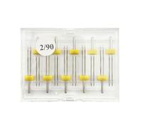 NUEAYMS Juego de 10 agujas dobles para máquina de coser para el hogar, para costuras en tela de punto