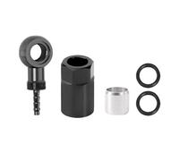 NUEAYMS Juego de conexión profesional de aceite de freno de bicicleta de aleación de aluminio para bicicletas de montaña con amplio rango de uso. Características: superficie anodizada. Kit de conexión
