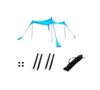 NUEAYMS Juego de tienda de campaña con toldo para camping, color azul, 200 x 210 x 150 cm