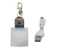 NUEAYMS Llavero acrílico de moda LED con luz nocturna para coche, llavero portátil con linterna colgante para bolsa, mochila, llavero LED