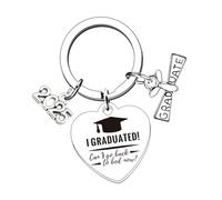 NUEAYMS Llaveros de graduación 2025, regalos de graduación, llavero único de acero inoxidable, 700 corazones, 12.00 * 8.00 * 1.00