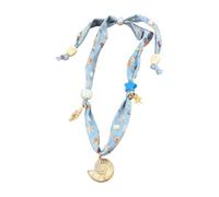 NUEAYMS Precioso collar playero, bufanda floral, cadena para cuello con detalles de y estrella de mar, para un estilo sin esfuerzo, joyería de playera