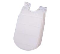 NUEAYMS Protector de pecho ajustable para karate, artes marciales, kickboxing, parte superior del cuerpo, chaleco de taekwondo para niños, adolescentes, 6 - 12, poliéster protector de pecho