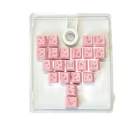 NUEAYMS Teclas en forma de corazón con 21 teclas de altura original con patrón de mariposa para entusiastas de los teclados, teclas OEM