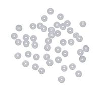 NUEAYMS - Tope de goma de silicona para joyas, cierre de clip, puntales, perlas, collares, pulseras, cierre de abalorios, 1mm, como se describe