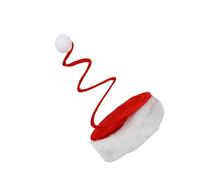 NUEAYMS Y gorro de Papá Noel blanco que resalta el plan de giro de primavera Suave y cálido forro polar para celebraciones navideñas Primavera única Santa Claus sombreros