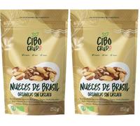 Nueces de Brasil Ecologicas - 250g. Nuez de Brasil Bio Contiene Fibra Proteína Selenio y Minerales. Como Snack o Para Recetas. Para Vegetarianos y Veganos. (Paquete de 2)