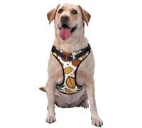Nueces y Semillas Estilo Doodle,Arnés para Mascotas, arnés Reflectante Ajustable para Perros,S