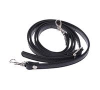 NUEEUDD Correa de Bolso de Hombro 1 Pieza 120cm Bolso de Hombro de Cuero de PU Correa de Monedero DIY Bolsos Cinturones Correa Bolsos Accesorio Negro Plata