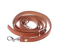 NUEEUDD Correa de Bolso de Hombro 1 Pieza 120cm Bolso de Hombro de Cuero de PU Correa de Monedero DIY Bolsos Cinturones Correa Bolsos Accesorio Marrón Plata