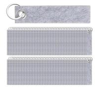 Nuenen 100 Piezas 13 x 3 cm Llaveros de Fieltro Llavero de Colores Adorno de Llavero Colgante de Fieltro para Mochilas Escolares Carteras Llaves Manualidades(Gris claro)