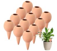 Nuenen 12 Conos de Arcilla Bola de Riego para Plantas Dispensador de Agua de Interior Jardineras de Balcón Bolas de Riego Plantas de Arcilla Ayuda de Riego Automático para Interior Exterior