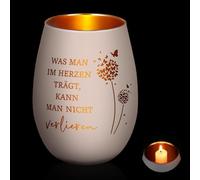 Nuenen Regalo de Luto Luz de Luto con Grabado Regalos Conmemorativos Regalo de Condolencia para Amigos en Duelo Recuerdo del Difunto(Blanco,Mariposa 2)