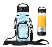 NUENSS-ROR Bolsa de transporte para licuadora portátil Magic Bullet (MBPB50100 MBPB50100W MBPB50100FP MBPB50100AK), bolsa de almacenamiento para licuadora con correa para el hombro y bolsillo (azul