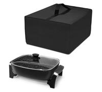 NUENSS-ROR Funda para sartén eléctrica Elite Gourmet EG-6203 extra profunda, impermeable, a prueba de polvo, funda protectora para sartenes eléctricas Elite Gourmet (negro)