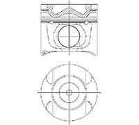 Nüral 87-427400-10 pistón