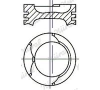 NÜRAL Pistón Para Ford Escort I 1300 1.3 87-780617-00