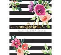 Nuestra Boda Planificador y Agenda: Organizador y Agenda Sin fecha para Novias o Novios para planear todas las actividades previas a la ceremonia y ... con blanca y flores 8.5 x 11 in 135 pag