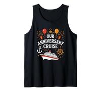 Nuestra celebración náutica de Crucero de Aniversario, Pareja a Juego Camiseta sin Mangas