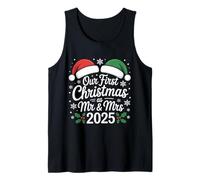 Nuestra Primera Navidad como Señor Y Señora 2025 Camiseta sin Mangas