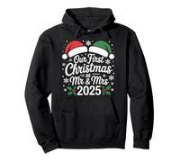 Nuestra Primera Navidad como Señor Y Señora 2025 Sudadera con Capucha