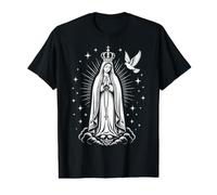 Nuestra Señora de Fátima Bendita Madre María Reina Católica Camiseta gráfica económica