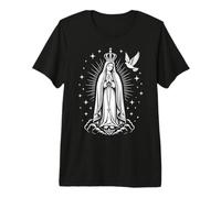 Nuestra Señora de Fátima Bendita Madre María Reina Católica Camiseta Premium
