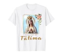 Nuestra Señora de Fátima Madre María Santa Católica para Las Mujeres Camiseta