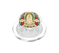Nuestra Señora de Fátima Santísima Madre María Flores Católicas PopSockets PopGrip para MagSafe