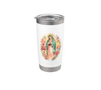 Nuestra Señora De Guadalupe Santa María Poderoso Símbolo Madre María Vaso térmico de acero inoxidable de doble pared
