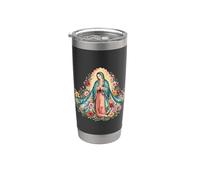 Nuestra Señora De Guadalupe Santa María Poderoso Símbolo Madre María Vaso térmico de acero inoxidable de doble pared