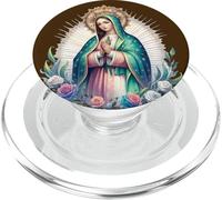 Nuestra Señora de Guadalupe Virgen María Virgencita Católica Rosa PopSockets PopGrip para MagSafe
