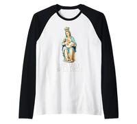 Nuestra Señora de La Leche Bendita Madre e Niño Diseño Camiseta Manga Raglan