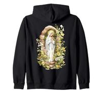 Nuestra Señora de Lourdes Inmaculada Santísima Madre María Católica Sudadera con Capucha